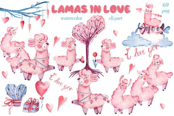 Adorable Watercolor Llama Clipart for Every Creative Project