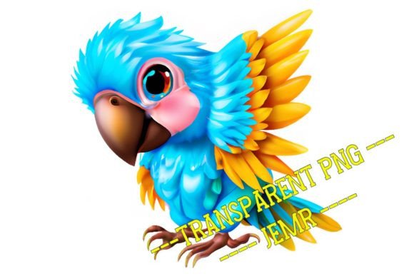 Blue Macaw / TRANSPARENT PNG #100: A Designer's Vibrant Asset