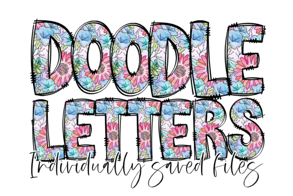 Floral Letters Doodle Alphabet: A Creative Font for Designers