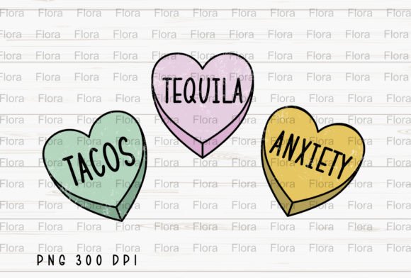 Modern Typography Meets Playful Charm: Valentine's Day Conversation Hearts PNG